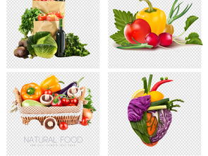 新鲜蔬菜水果合集 健康生活的多彩画卷